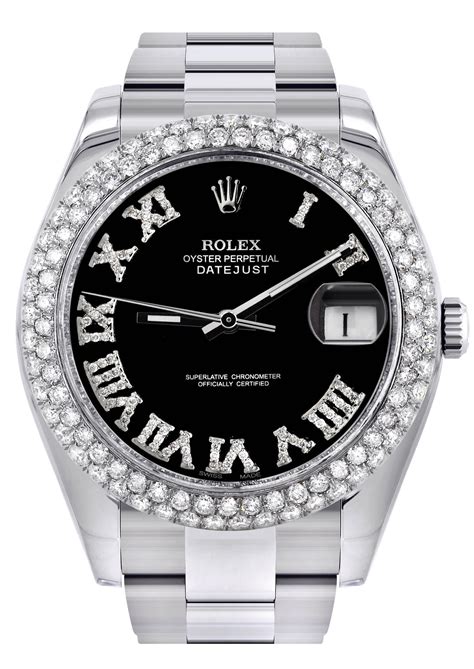 rolex roman numeral datejust with black|rolex datejust 41mm roman numeral.